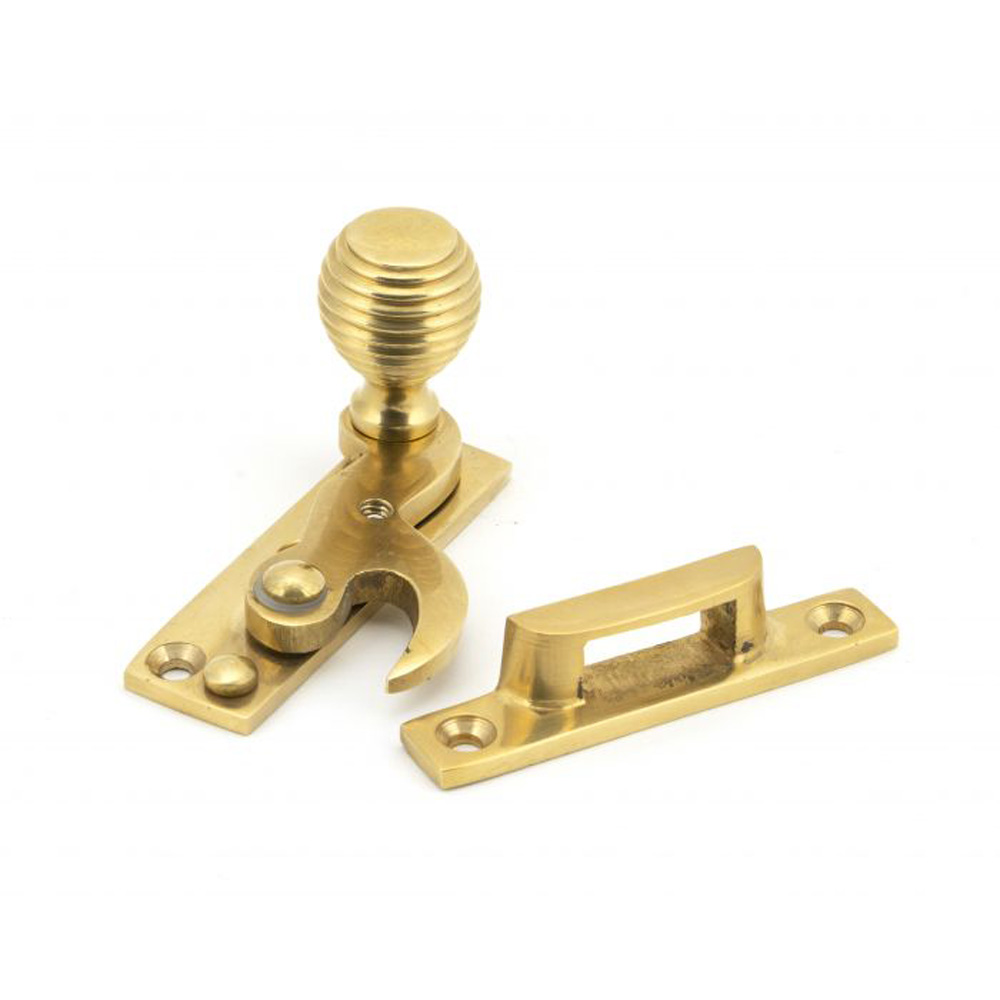 From the Anvil Beehive Sash Hook Fastener - Polished Brass